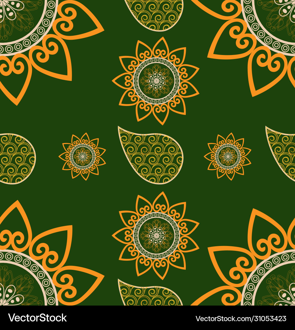 Seamless pattern with bright element vector image
