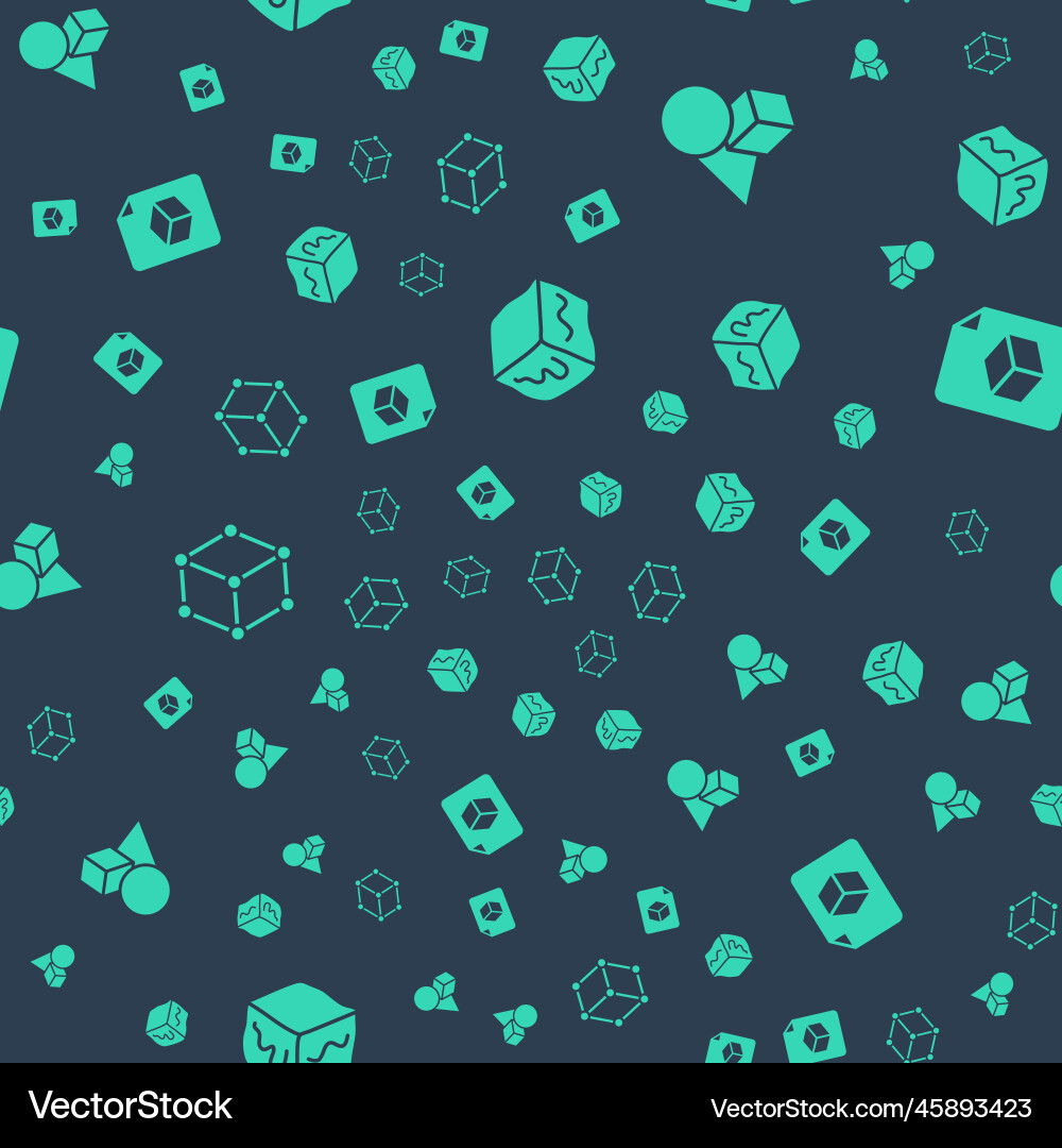 Set isometric cube basic geometric shapes Set isometric cube basic geometric shapes vector image