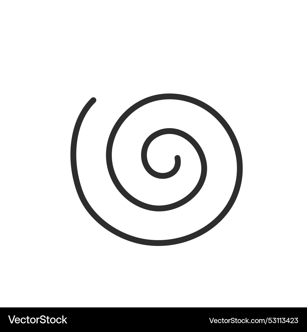 Vortex line icon element design template Vector Image