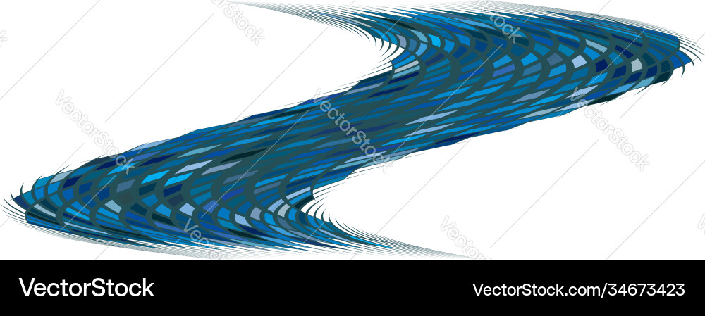 Wide rectangular format wavy waving zig-zag Wide rectangular format wavy waving zig-zag vector image