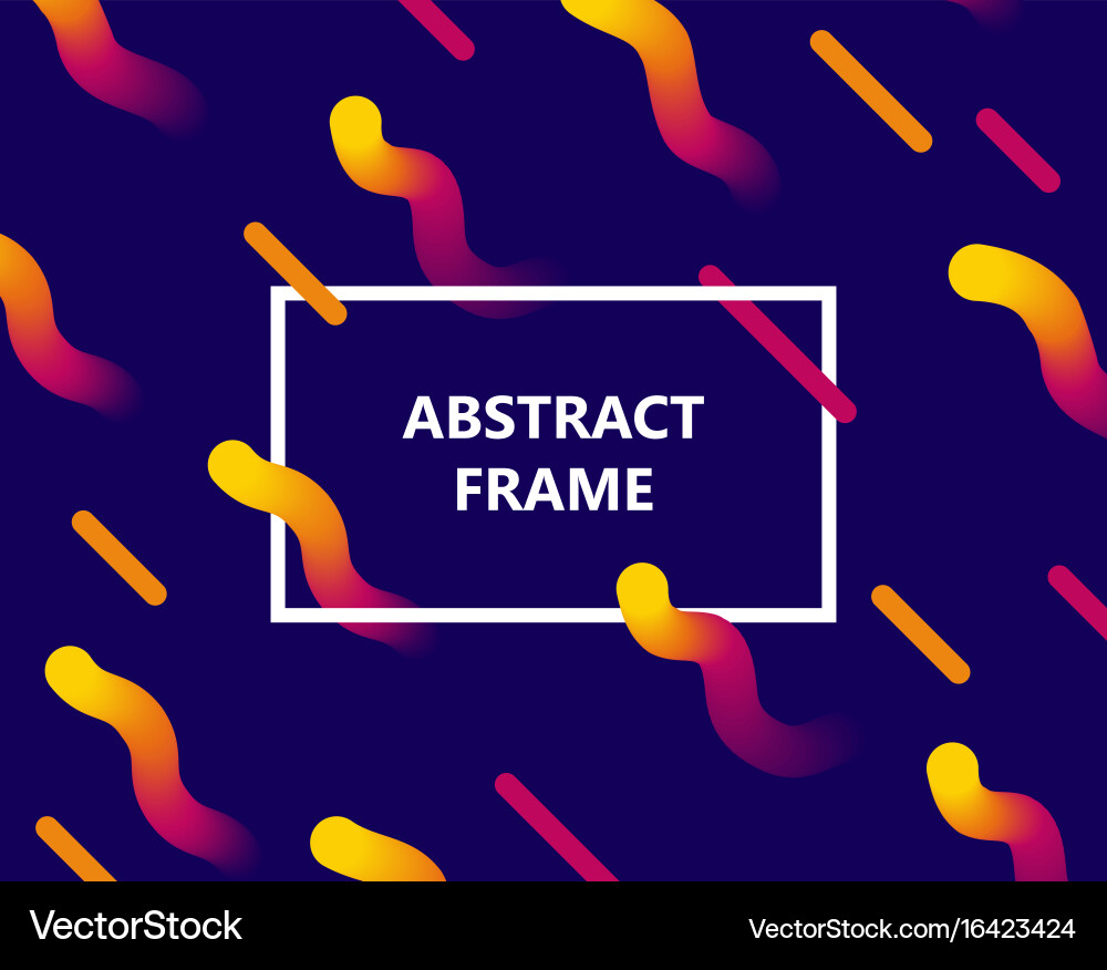 Abstract frame gradient copy vector image