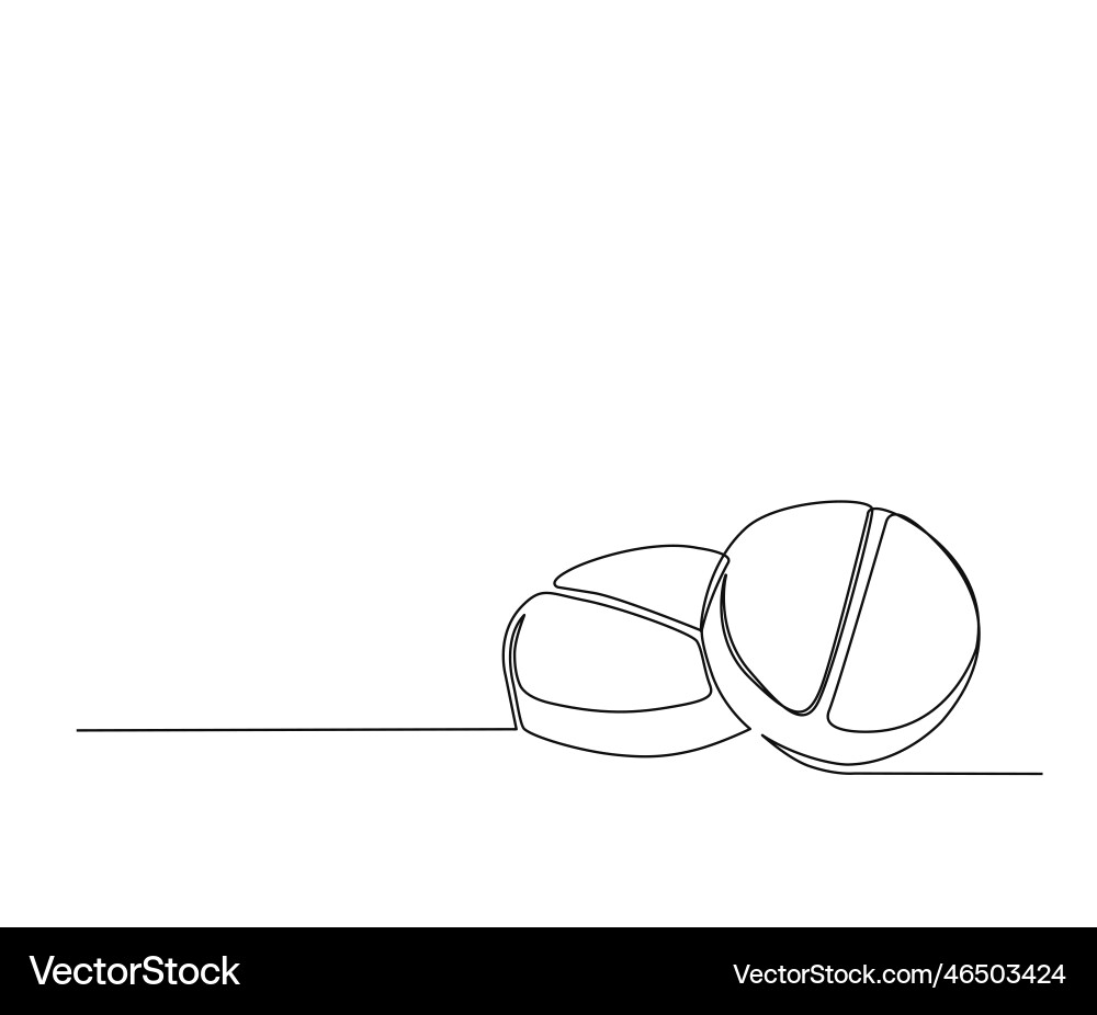 Continuous one line drawing of hand medical Continuous one line drawing of hand medical vector image