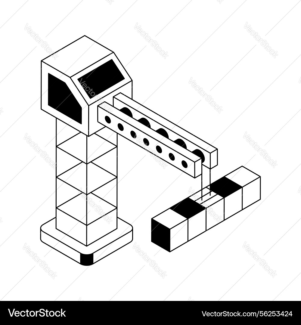 Crane tower Vector Image