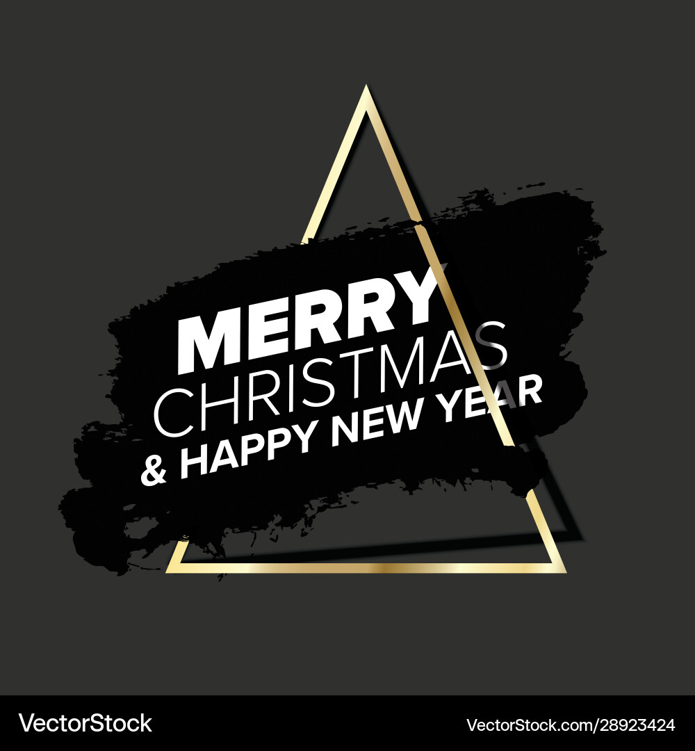 Dark trendy christmas card template Dark trendy christmas card template vector image