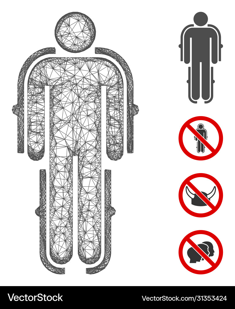 Exoskeleton web mesh Exoskeleton web mesh vector image