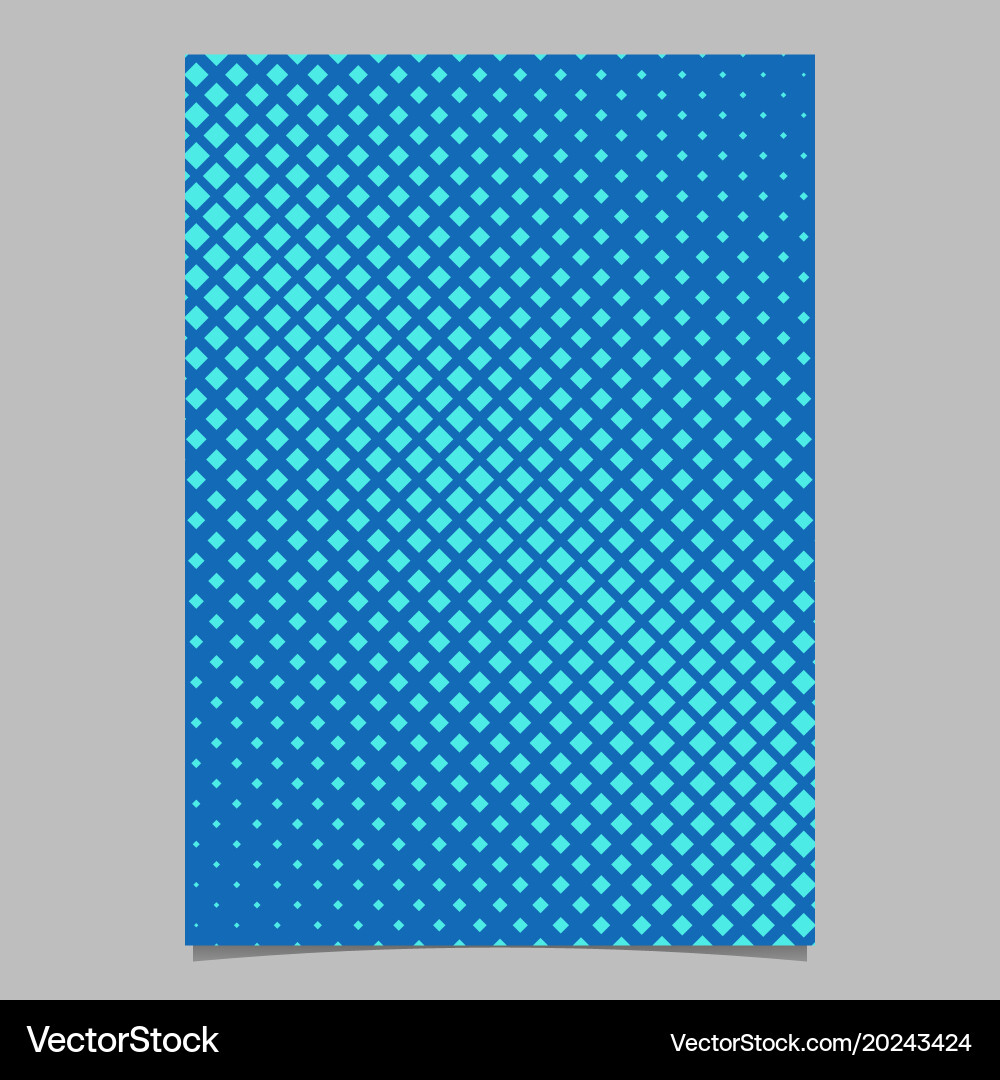 Geometric halftone diagonal square pattern vector image