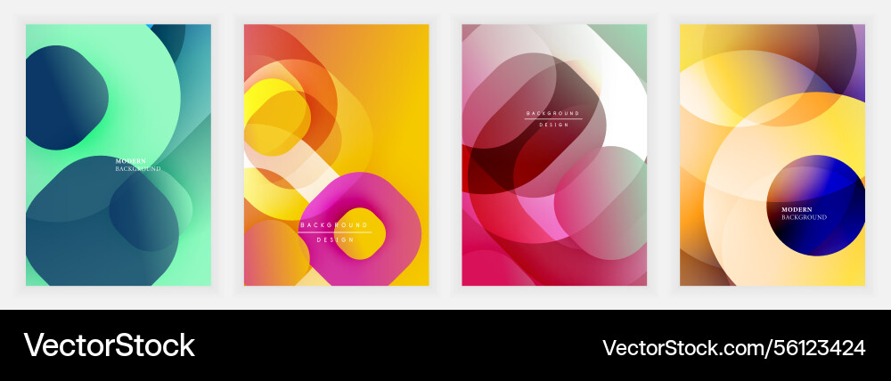 Modern compositions with transparent overlapping Modern compositions with transparent overlapping vector image