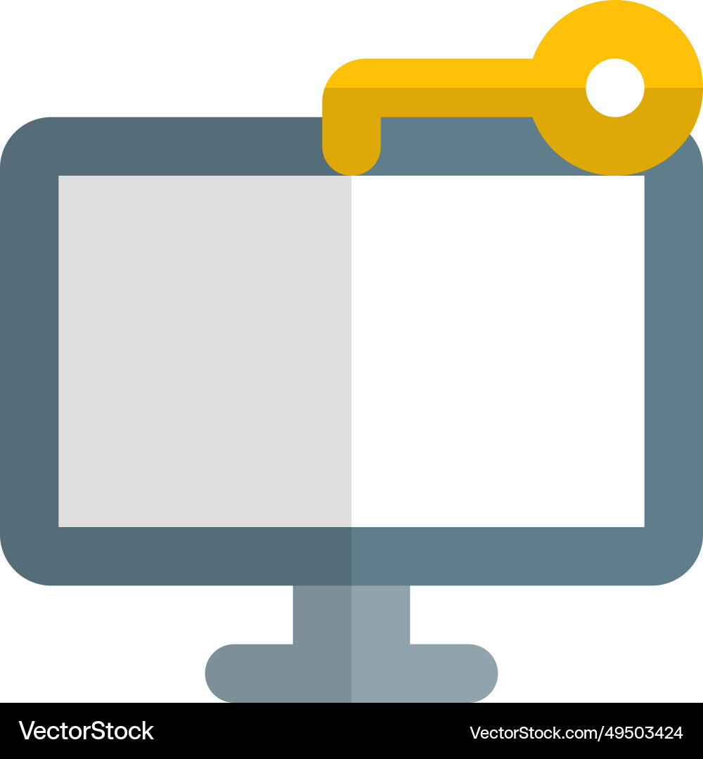 Monitor key for system security vector image