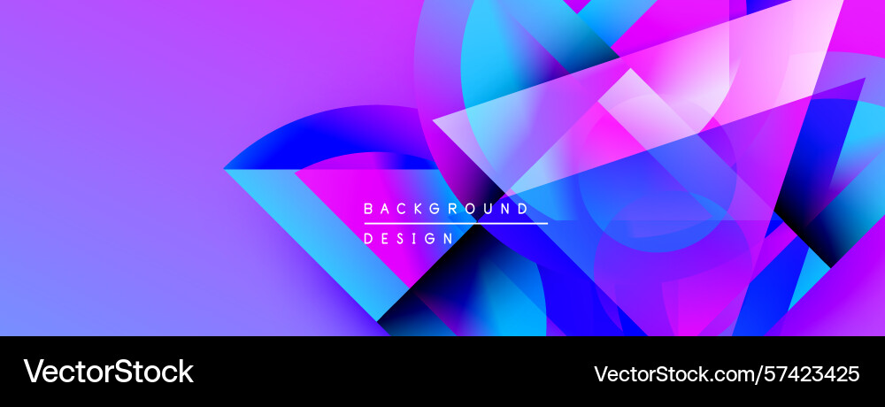 Abstract vibrant design overlapping shapes create Abstract vibrant design overlapping shapes create Vector Image