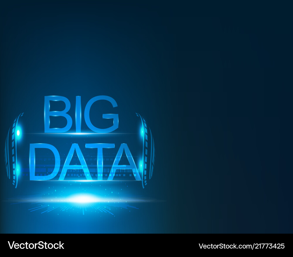 Big data concept and network connection system Big data concept and network connection system vector image