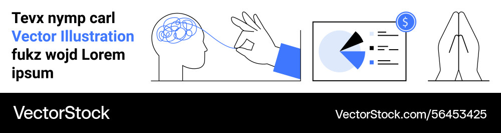 Brainstorming data analytics and financial Brainstorming data analytics and financial vector image