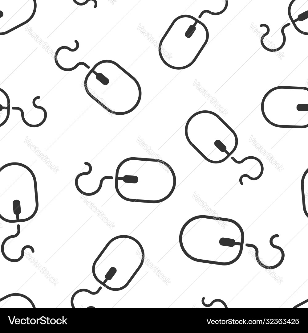 Computer mouse icon in flat style cursor on white Computer mouse icon in flat style cursor on white vector image