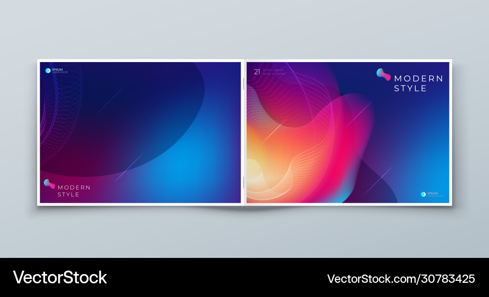 Dark horizontal liquid abstract cover background Vector Image
