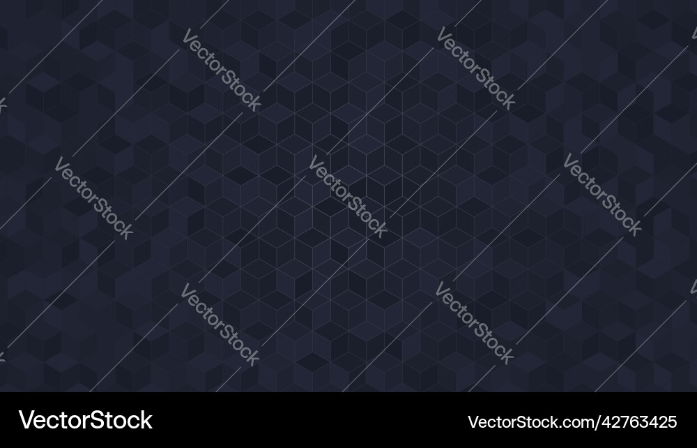 Geometric pattern with cubes luxury design Vector Image