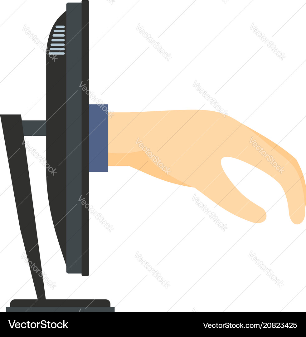 Hacker icon flat style vector image
