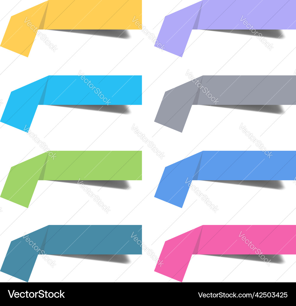 Label set with full color design element Label set with full color design element vector image