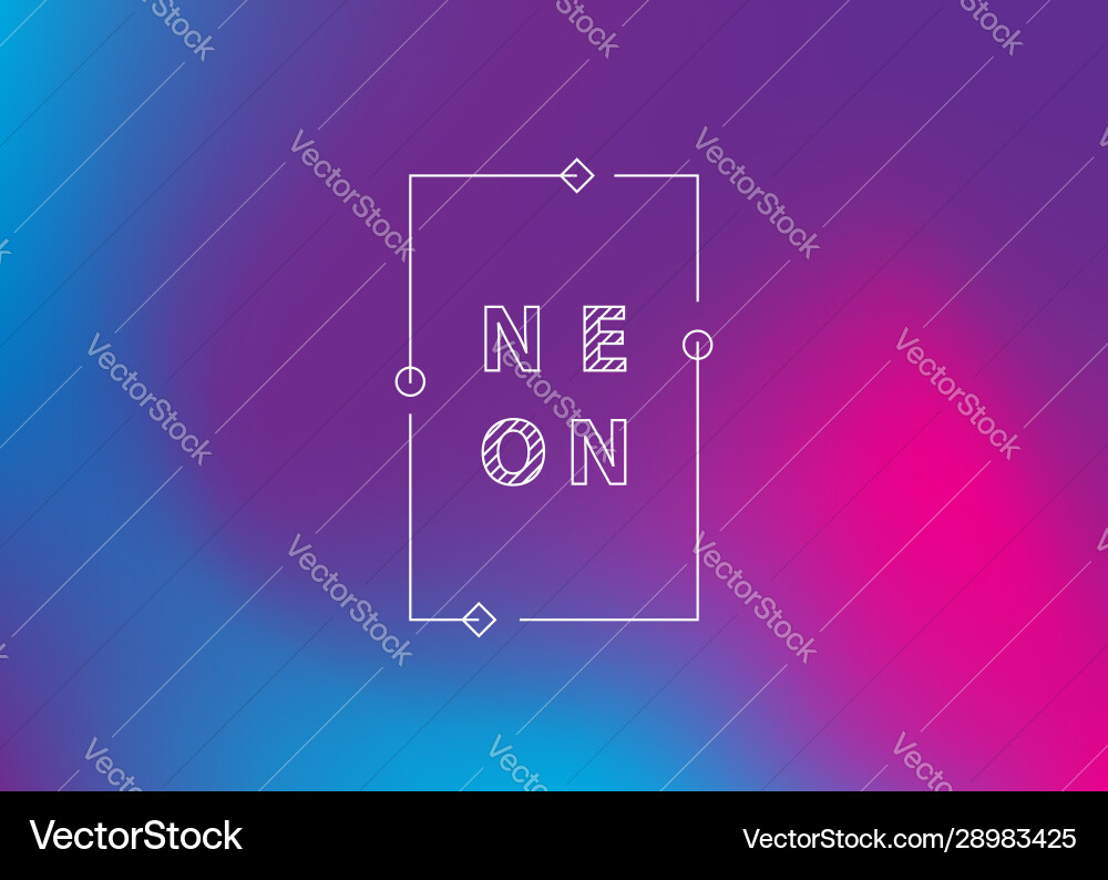 Neon gradient ui ux background trendy web color vector image