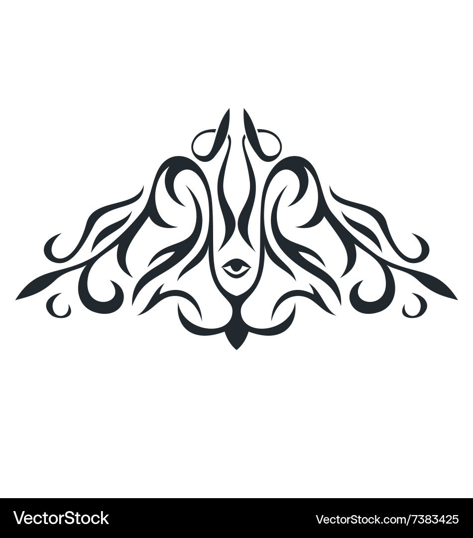 Ornament in form of the triangle Vector Image