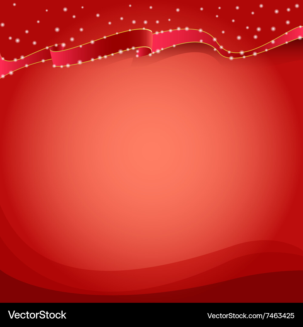 Red background with sparkles Vector Image