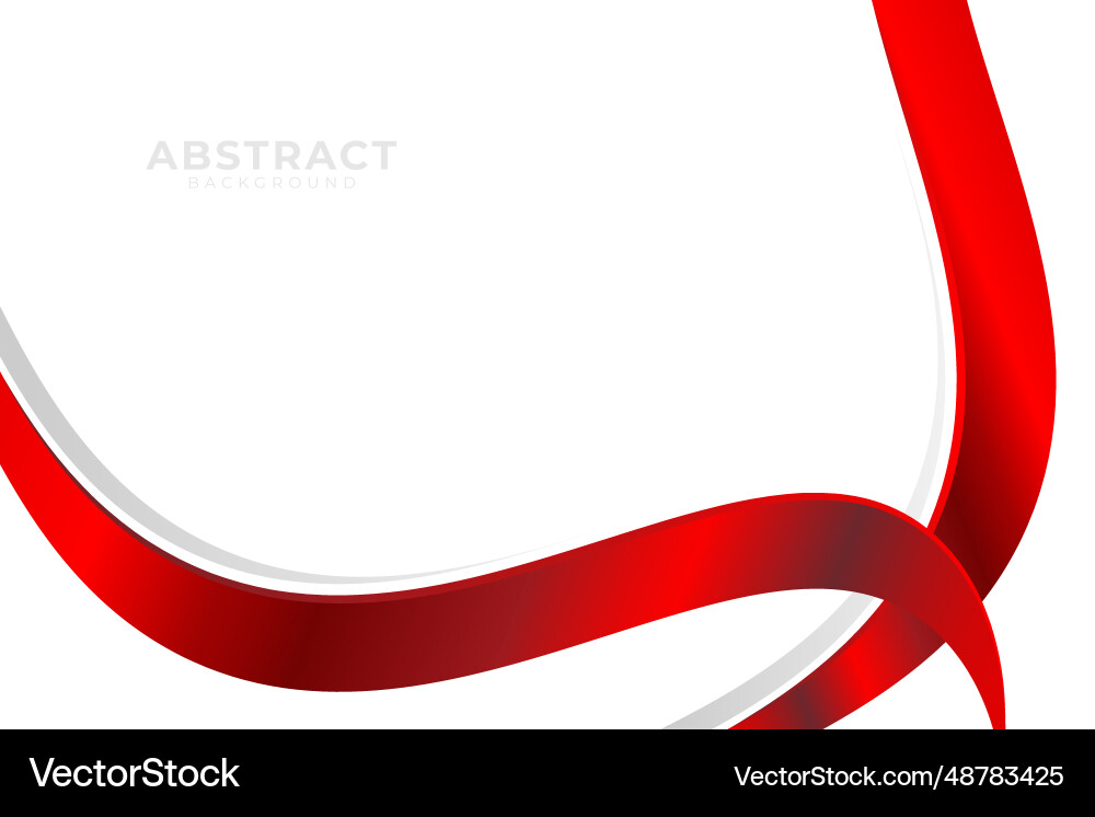 Red curve on a white background Red curve on a white background vector image
