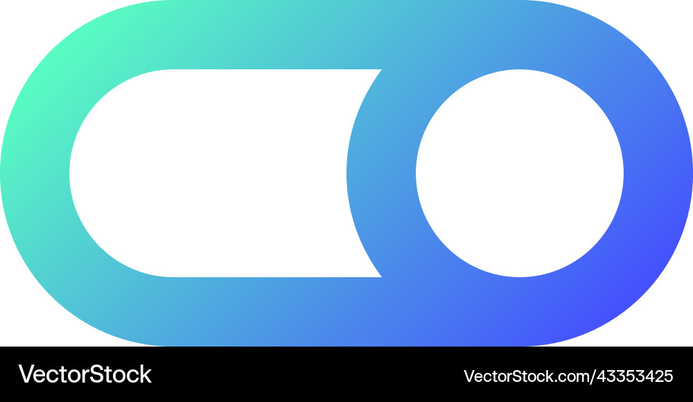 Toggle button pixel perfect gradient linear ui Toggle button pixel perfect gradient linear ui Vector Image