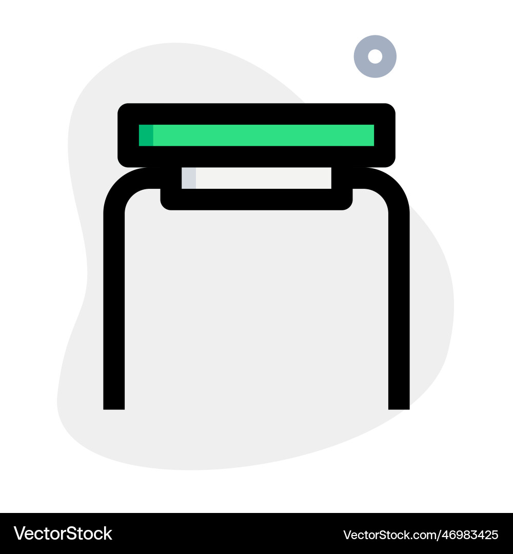 Use of overbed table for keeping essentials vector image