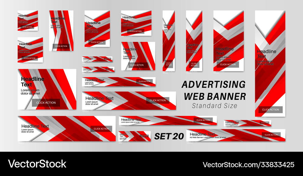 Web banner standard size abstract background Web banner standard size abstract background vector image