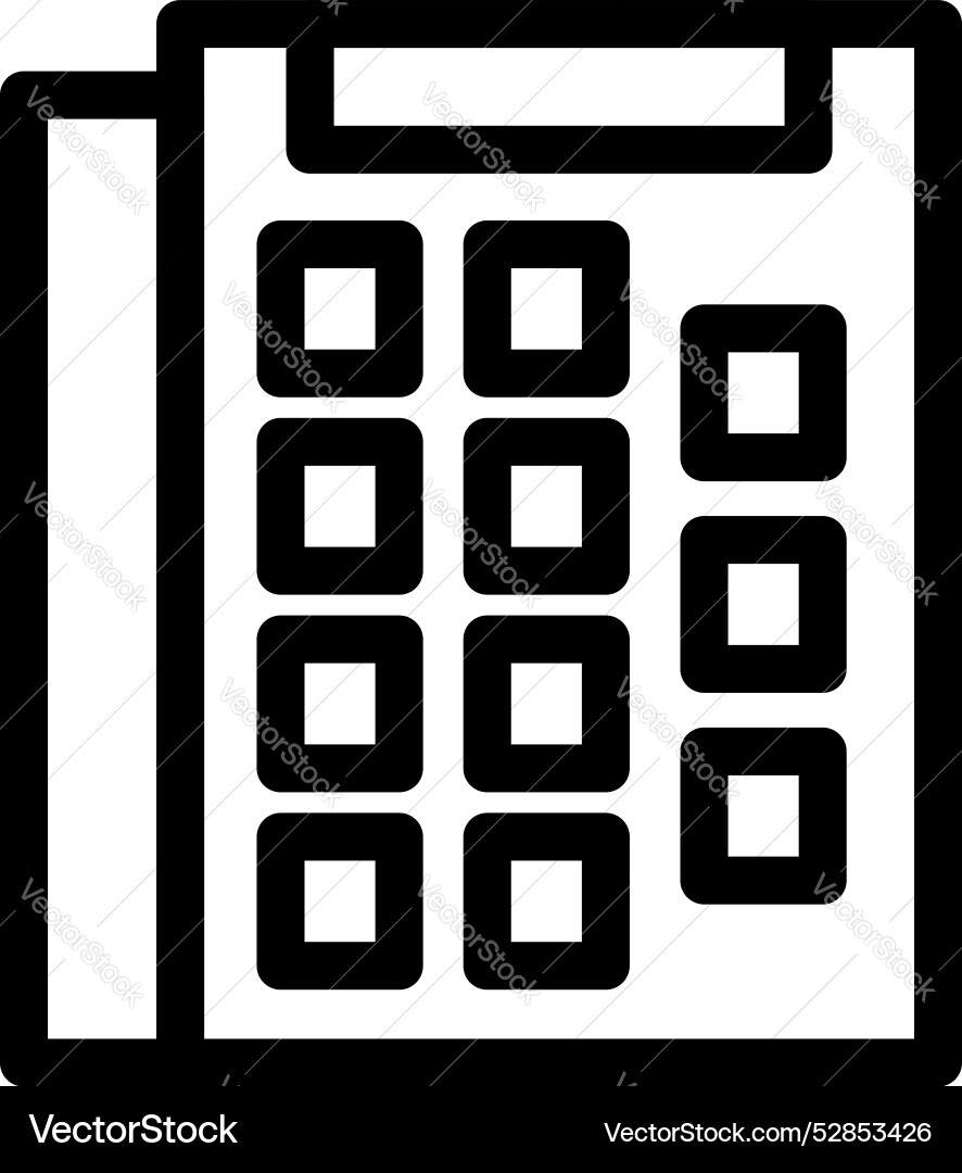 Businessman using calculator for calculating Vector Image