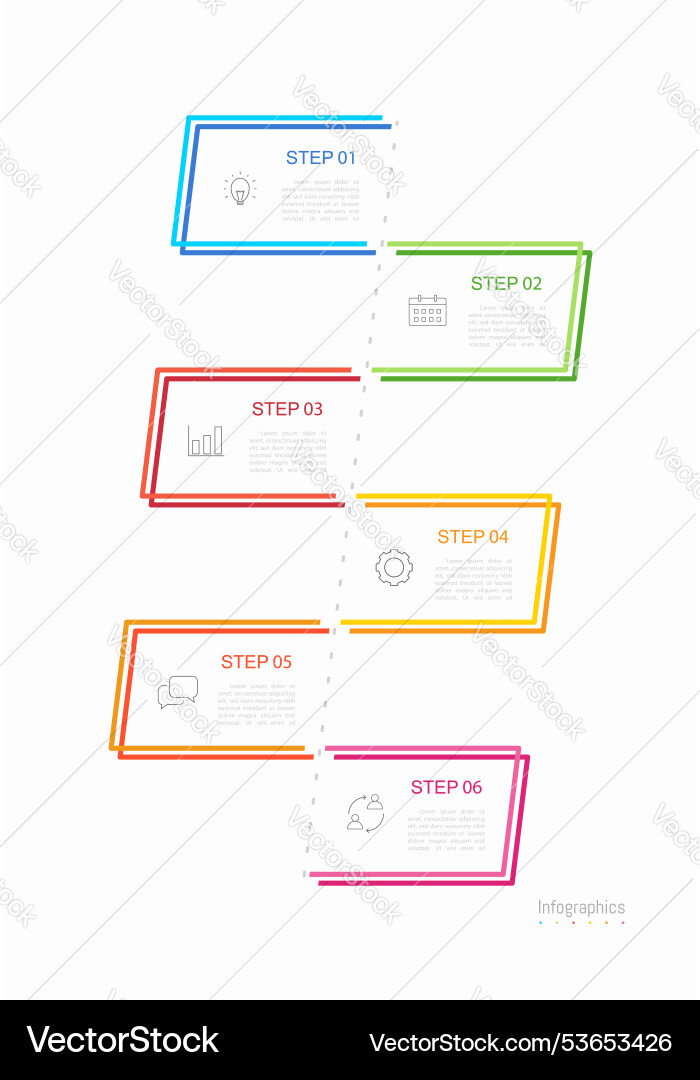 Data & Information Layout Concepts vector image