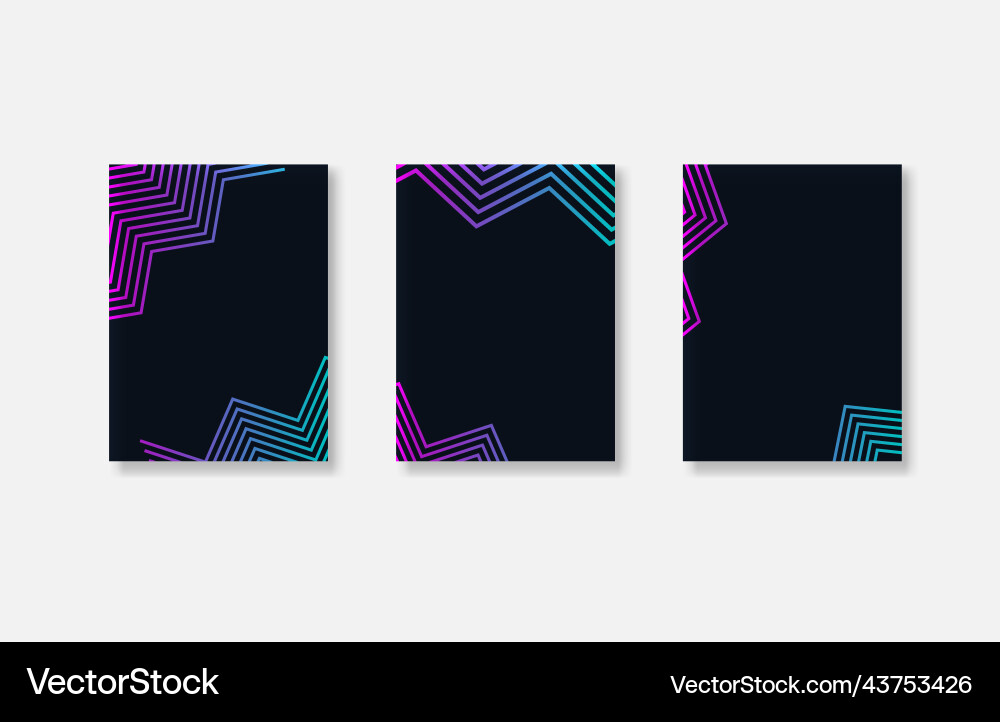 Design elements gradient wave lines for business vector image