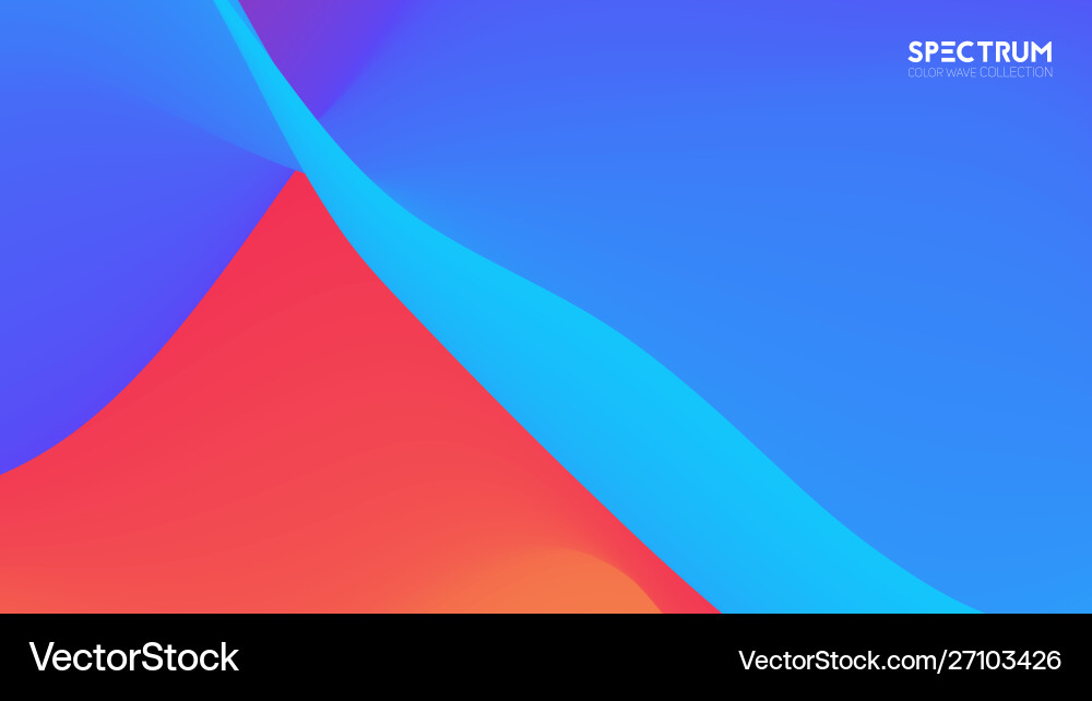 Fluid color blend spectrum background Fluid color blend spectrum background vector image