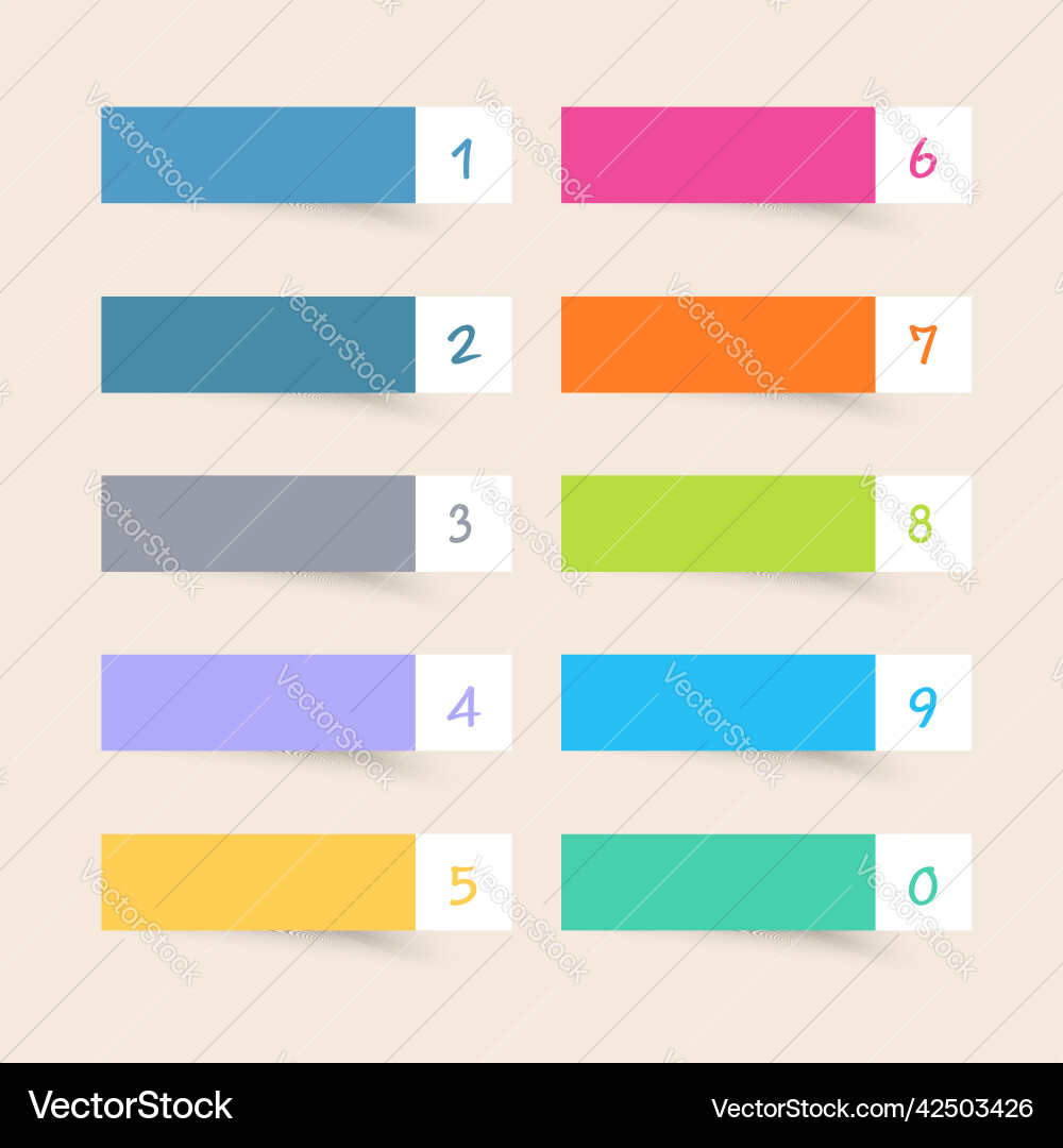 Label set with full color design element Label set with full color design element vector image
