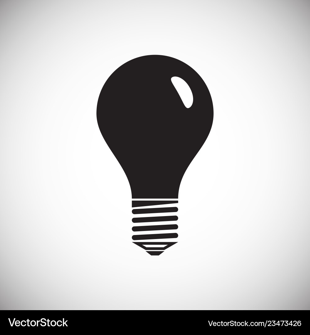 Lamp icon on white background for graphic and web vector image