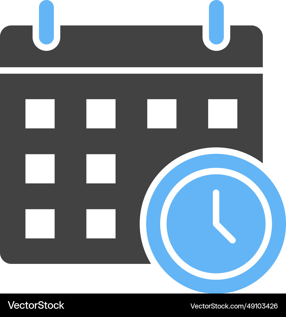 Schedule icon image vector image