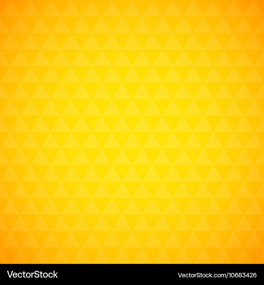 Yellow Triangle Pattern Vector Image
