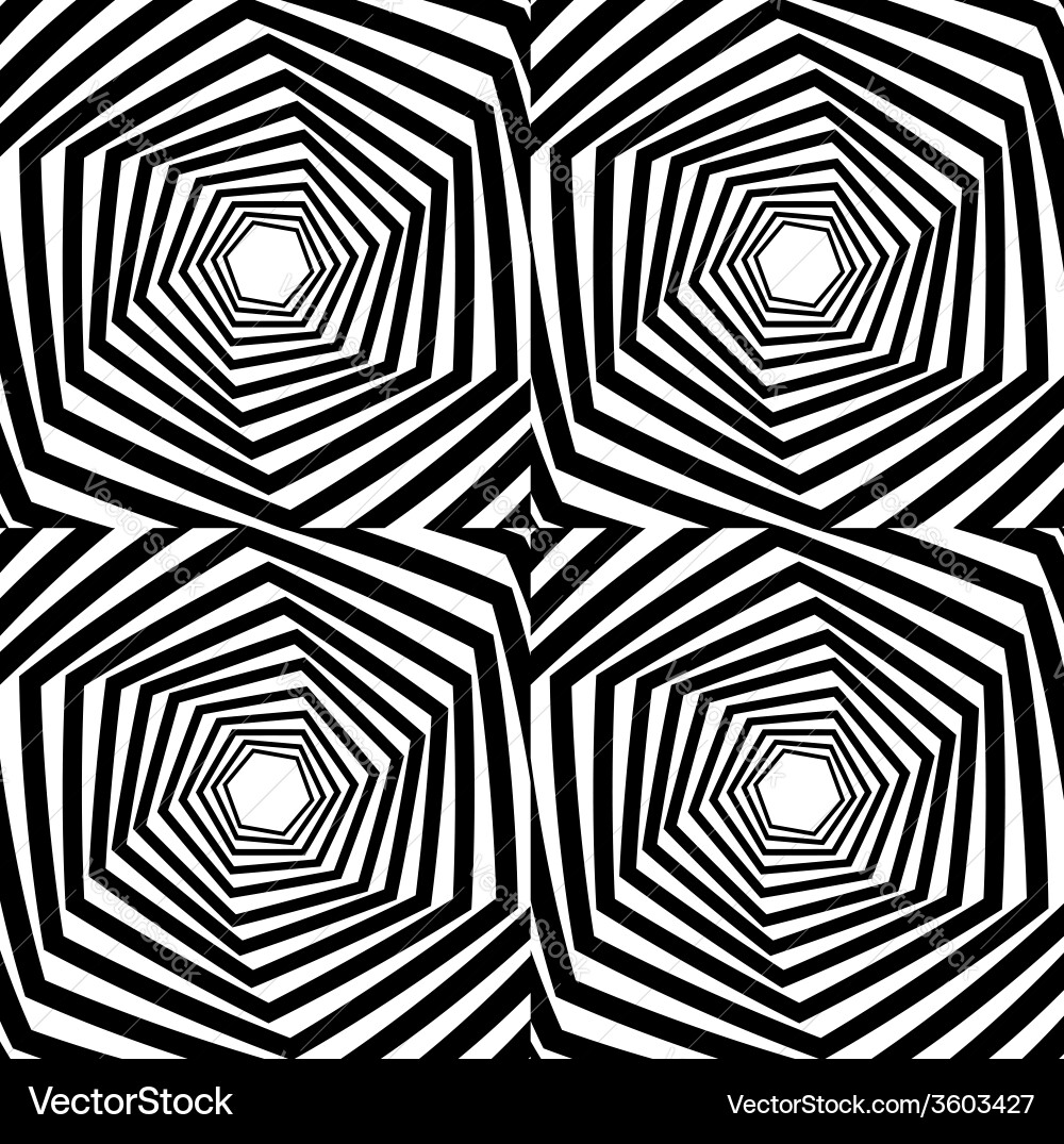 Abstract hexagonal optical vector image