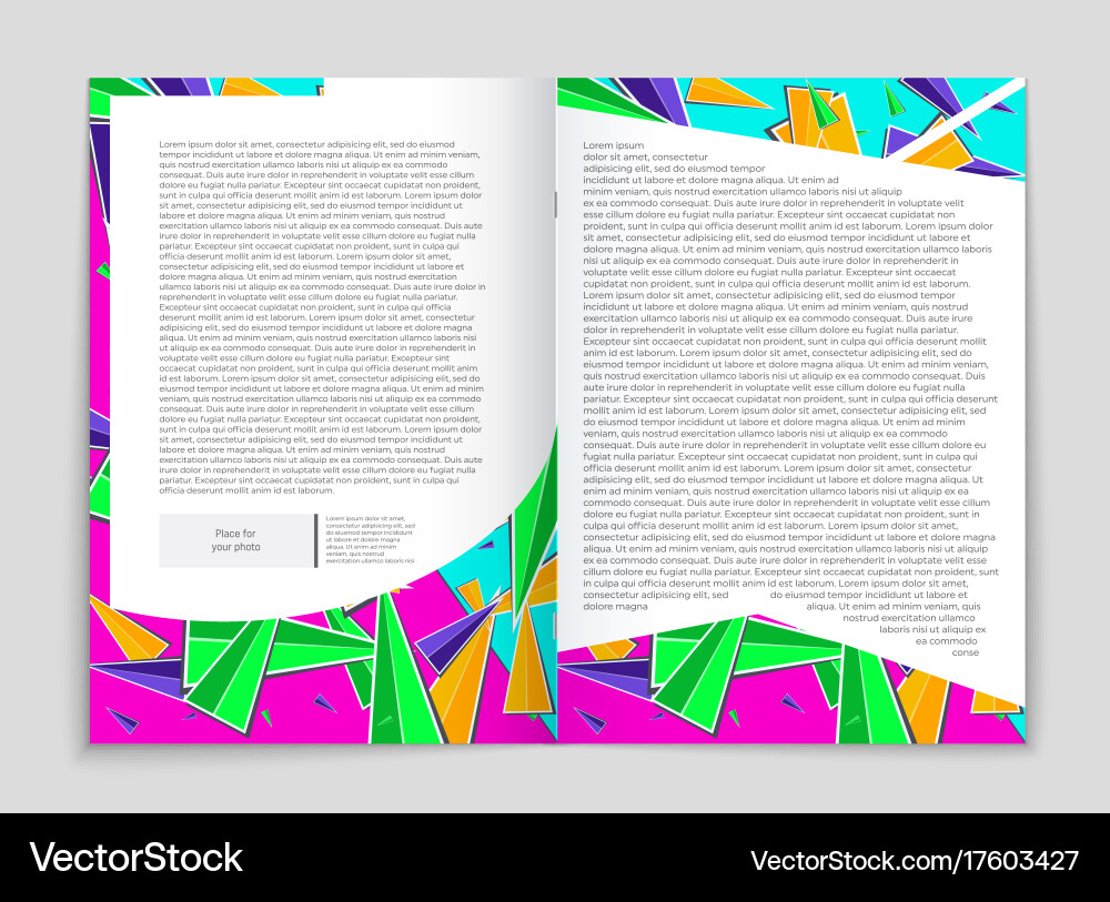Abstract layout background set for art vector image