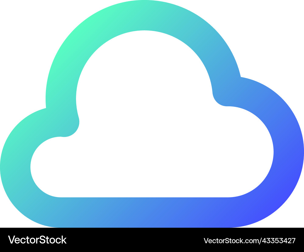 Cloud Computing Pixel perfekte Steigung linear ui Cloud Computing Pixel perfekte Steigung linear ui vektorbild