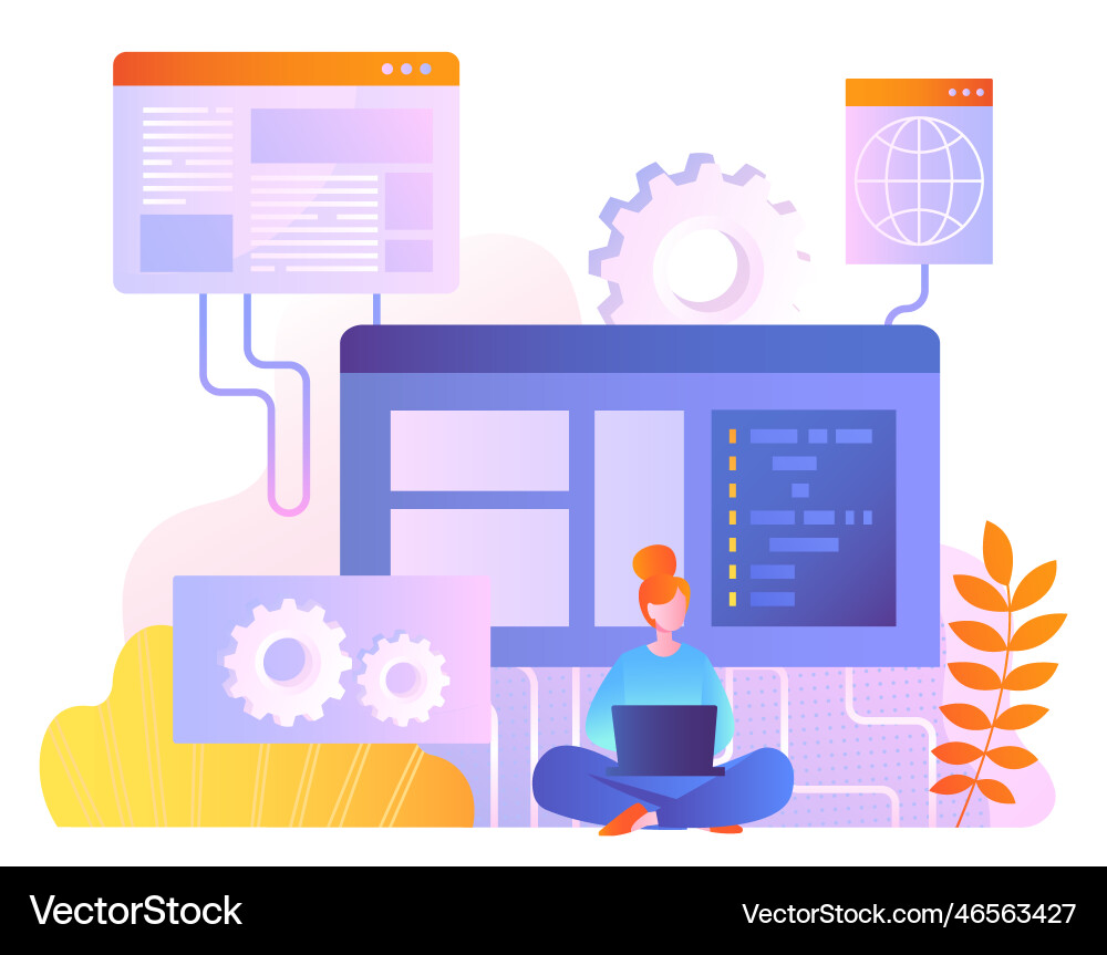Concept of cms Concept of cms vector image