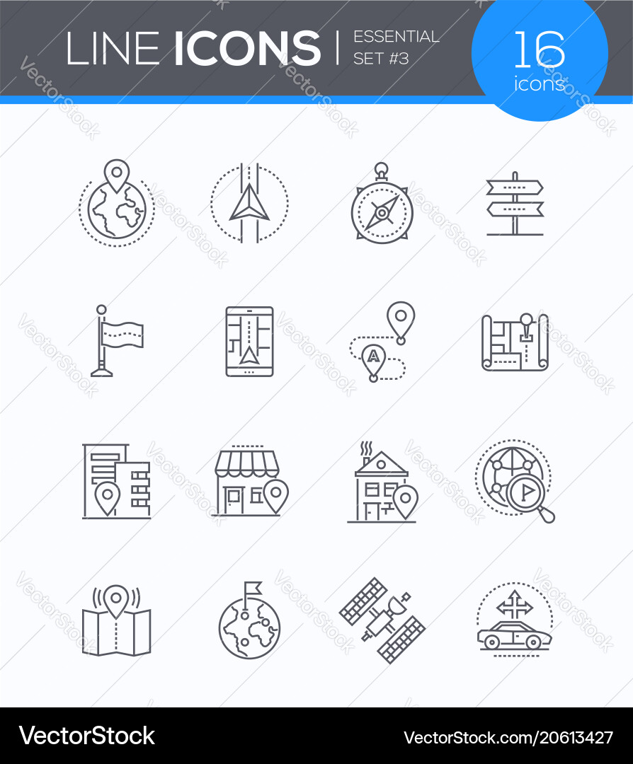 Geolocation - modern line design style Geolocation - modern line design style vector image