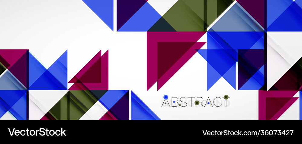 Geometric abstract background techno color Vector Image