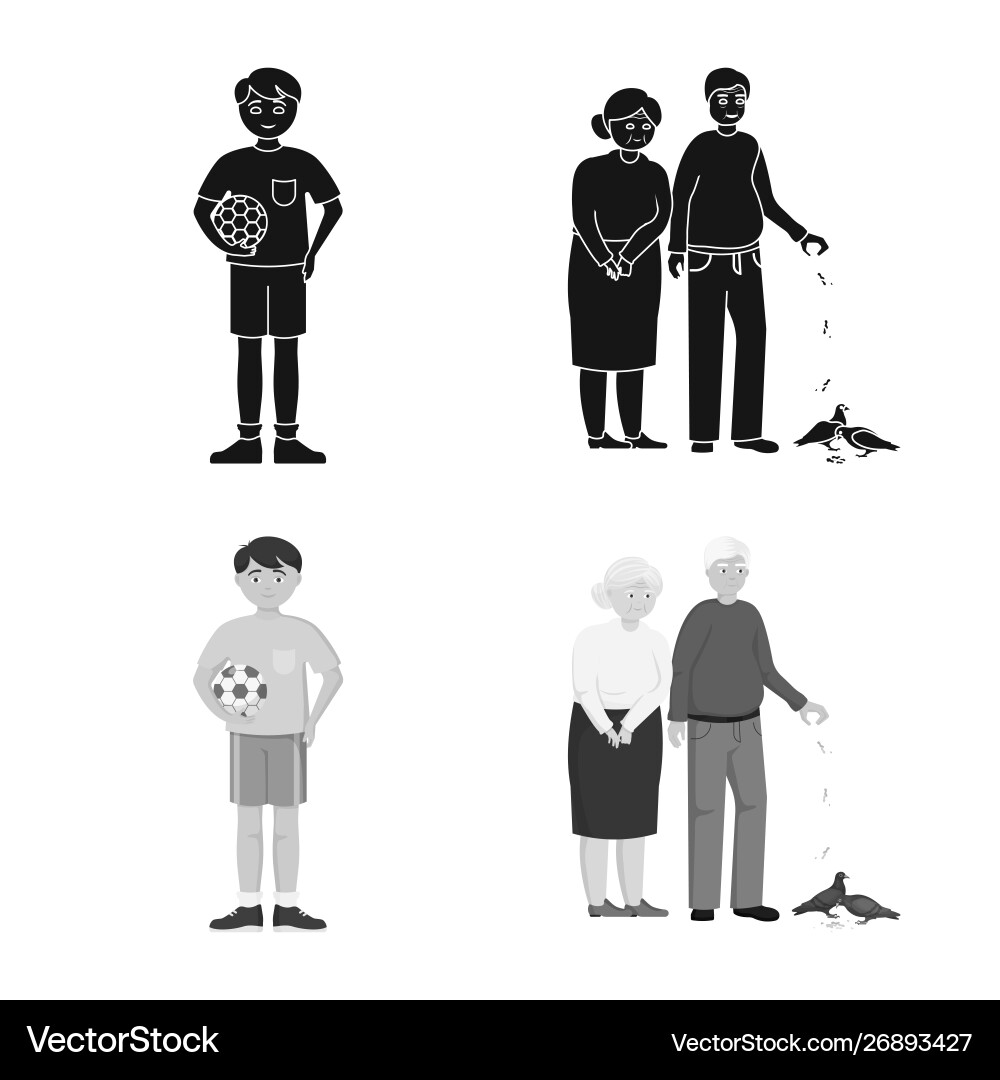 Isolated object character and avatar logo Vector Image