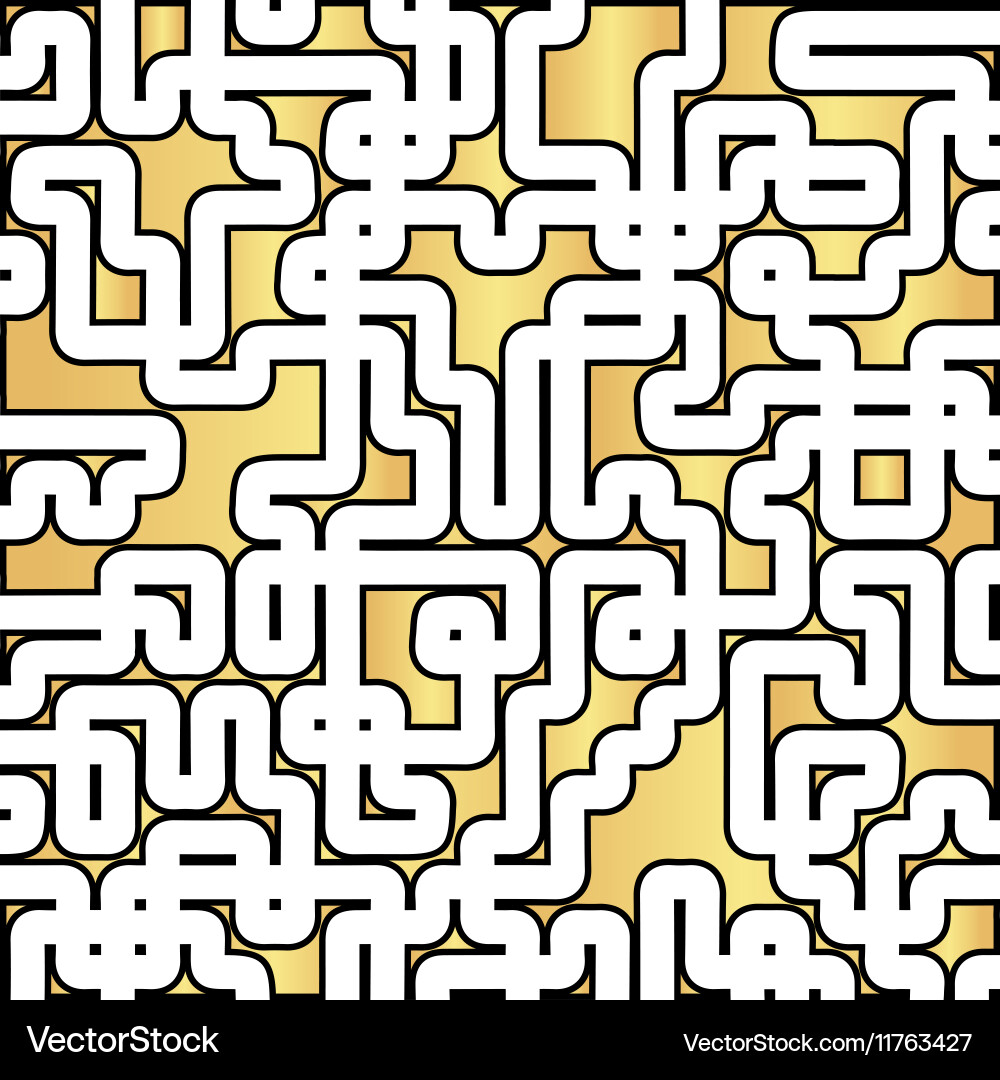 Labyrinth computer symbol vector image