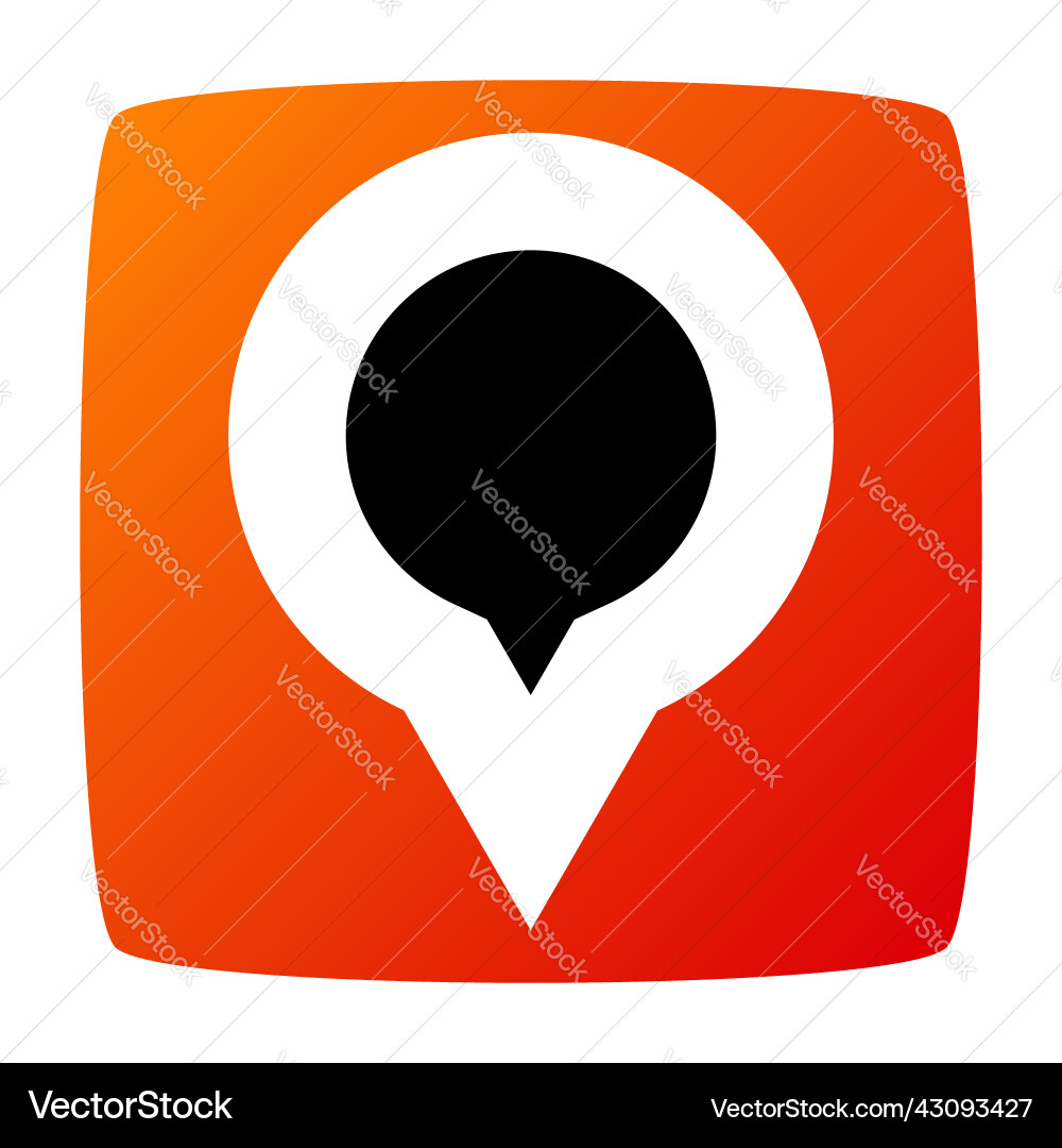 Map marker pin location address icon Map marker pin location address icon vector image