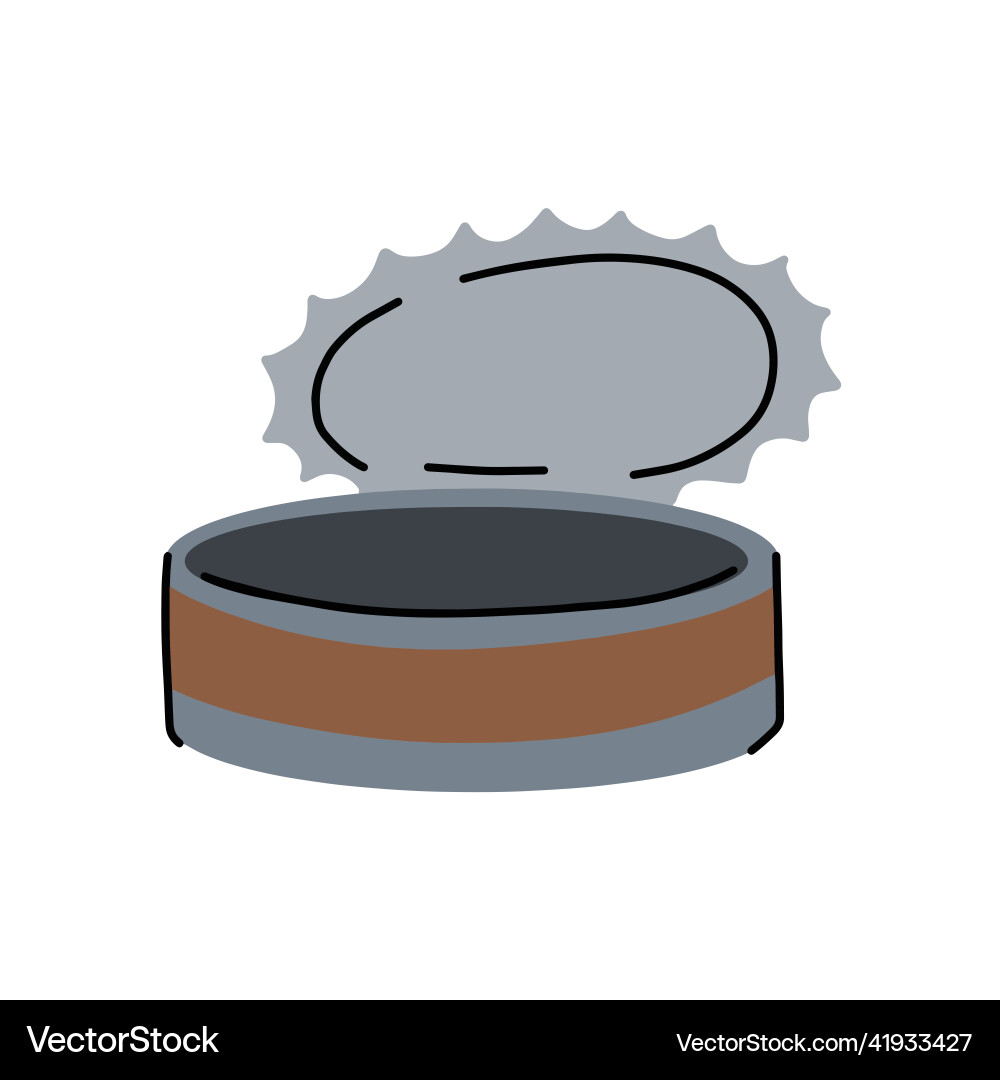 Open Tin Can - Doodle Art Vector Image