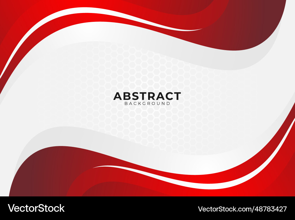 Red curve on a white background Vector Image