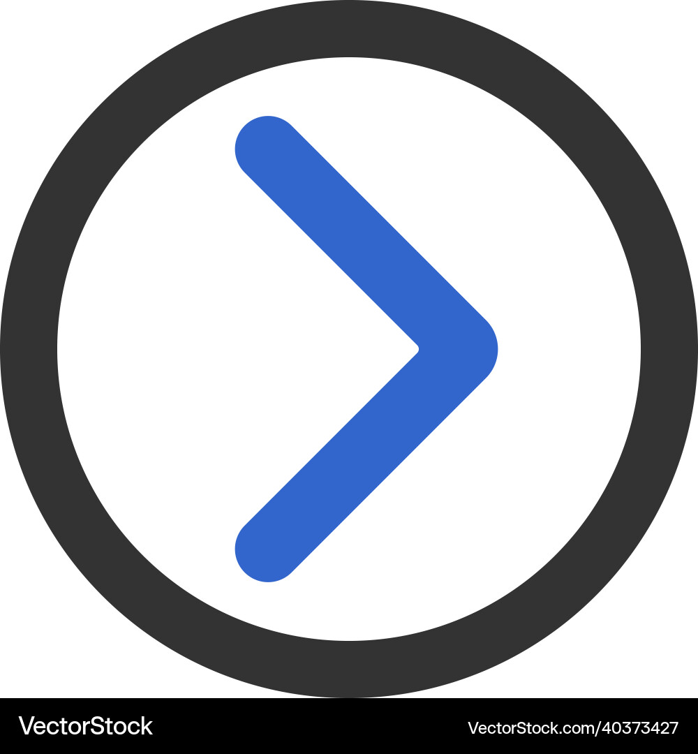 Right direction arrow pointer Right direction arrow pointer vector image