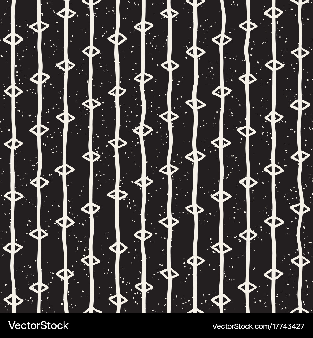 Seamless pattern with hand drawn lines abstract vector image