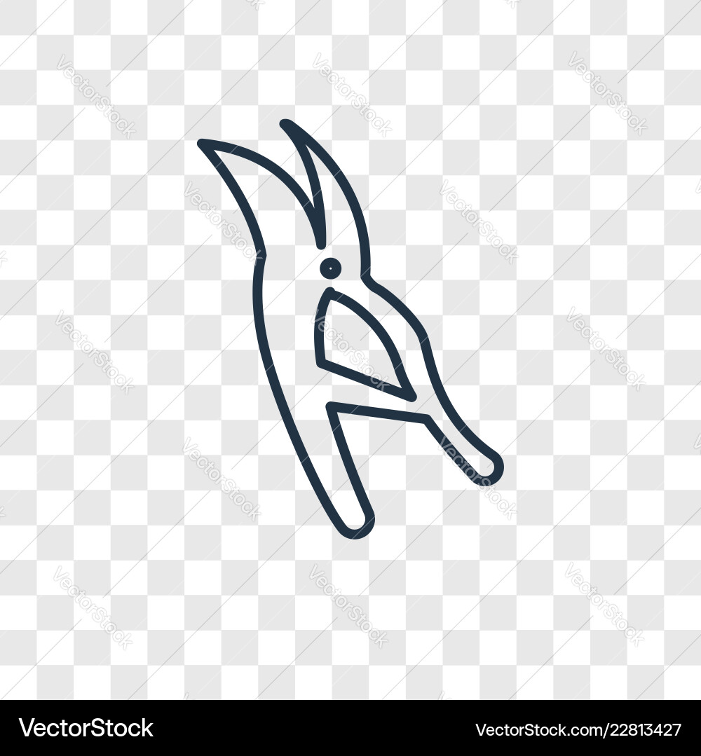 Tool concept linear icon isolated on transparent Tool concept linear icon isolated on transparent vector image