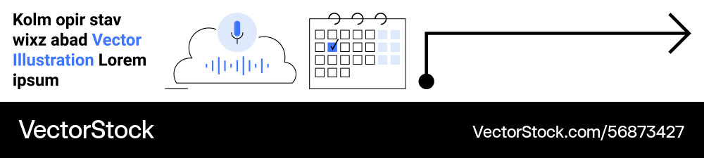 Voice recognition linked to task scheduling Voice recognition linked to task scheduling vector image